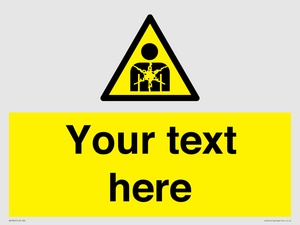 Custom Warning substance or mixture presenting a health hazard